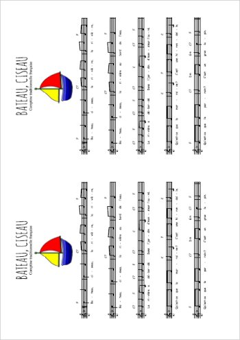 Bateau, ciseau Partition gratuite